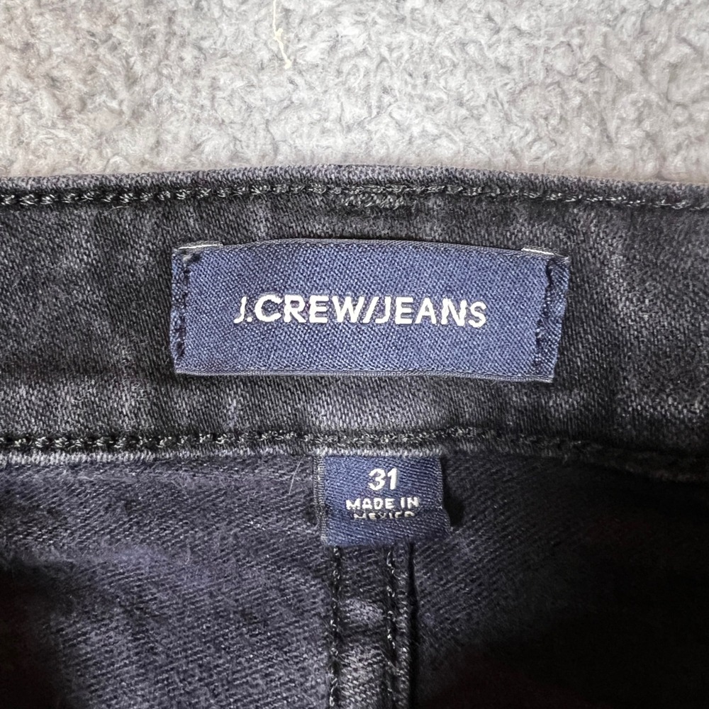 J Crew Toothpick Jeans Womens 31 Black Excellent Curvy Denim Office Casual - Picture 4 of 9